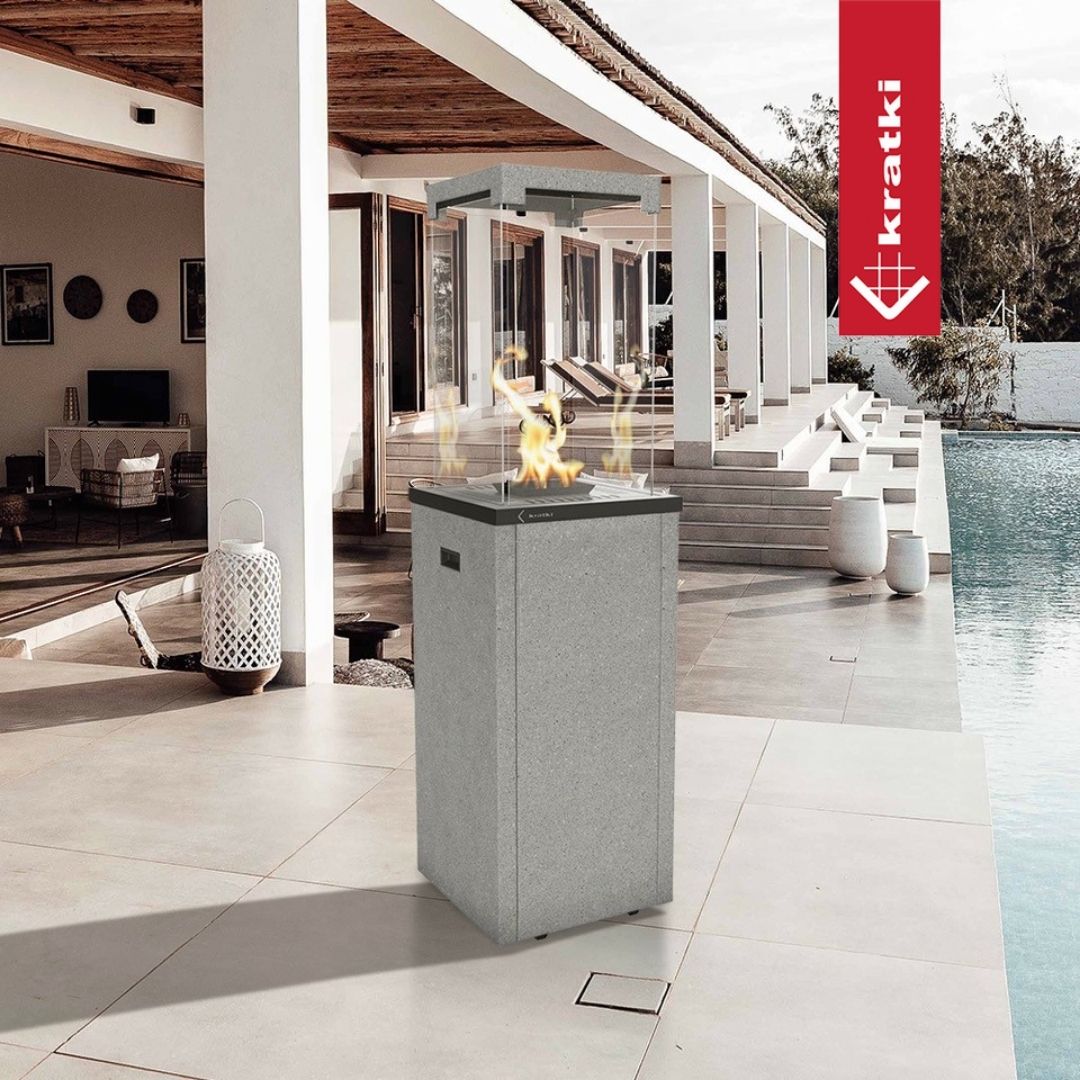 Terrashaard - Gaskachel PATIO LIGHT granito | Kratki