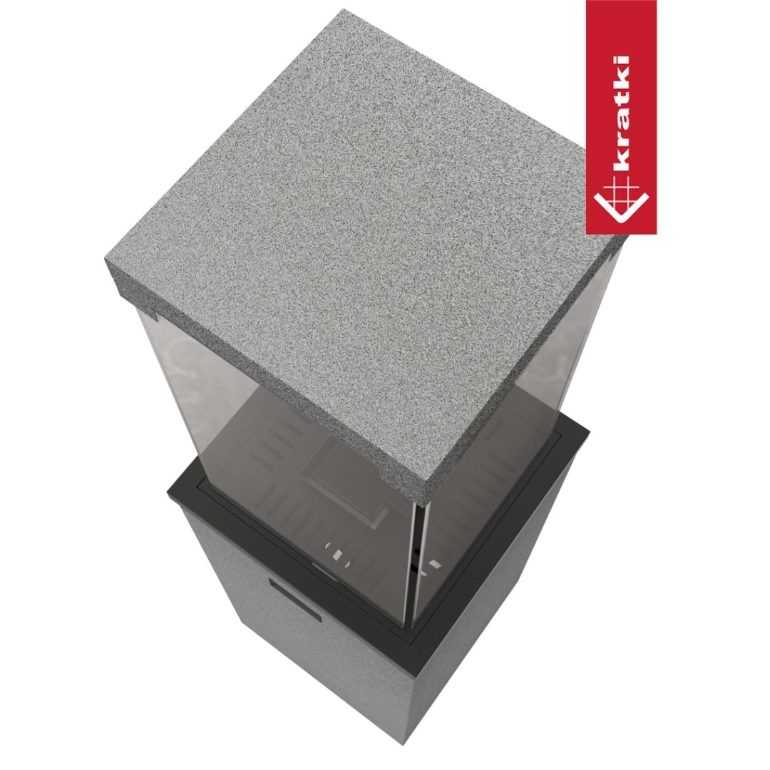 Terrashaard - Gaskachel PATIO LIGHT granito | Kratki