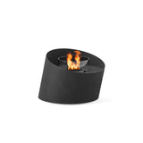 GlammFire Contour Zwart | Vrijstaande Bio-ethanol Haard met 360° Draaibaar Vuurzicht