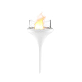 GlammFire Flut Wit – Vrijstaande Bio-ethanol Buitenhaard Ø40,4 cm