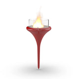 GlammFire Flut Rood | Vrijstaande Bio-ethanol Buiten Vuurplaats Ø40,4 cm