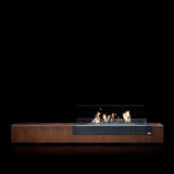 Vrijstaande Bio-ethanolhaard 250 cm van Cortenstaal | GlammFire Loft Corten Roest