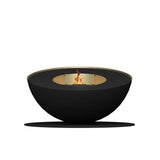 GlammFire Mileto Zwart Vrijstaande Bio-ethanol Haard Ø105 cm – Draaibaar Design