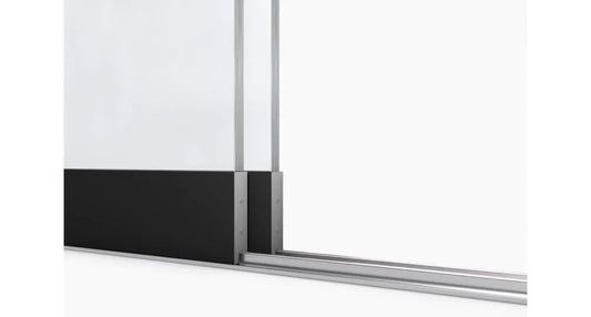 Glasschuifsysteem Comfort Plus R2 2-spoor 178 cm - Kleine glazen schuifwand
