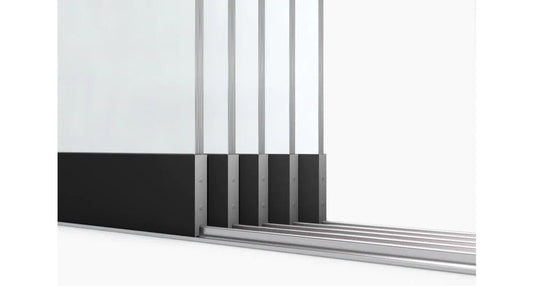 Glasschuifsysteem Comfort Plus R5 5-spoor 482 cm - Stevige glazen schuifwand veranda
