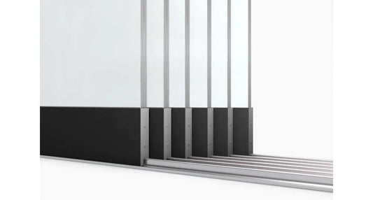 Glasschuifsysteem Comfort Plus R6 6-spoor 578 cm - Brede glazen schuifwand veranda
