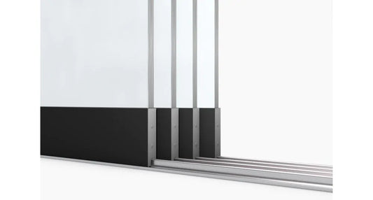 Glasschuifsysteem Comfort Plus R4 4-spoor 322 cm - Glazen schuifdeur voor buiten

