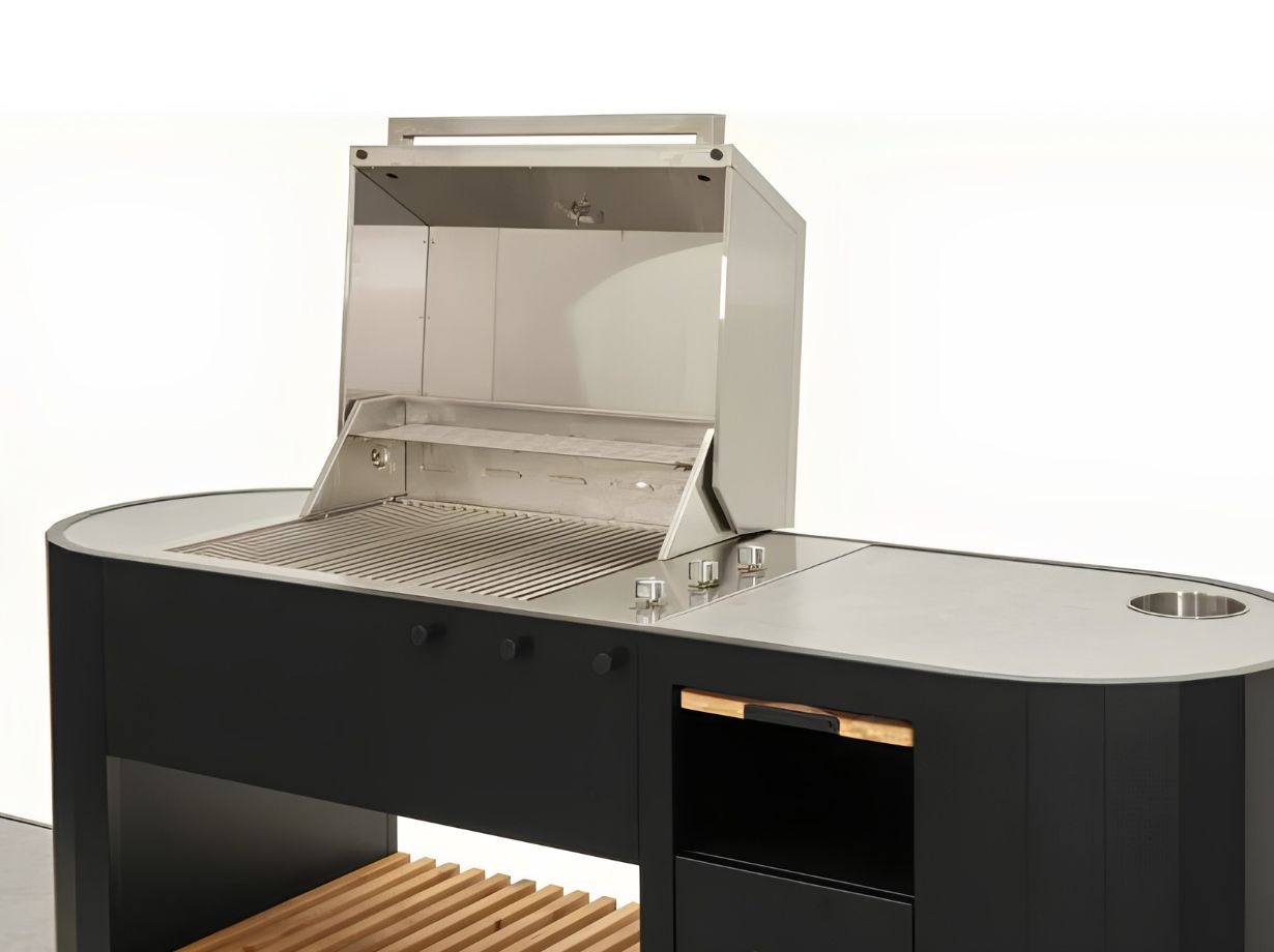 Buitenkeuken met Gas BBQ en Werkblad – Q-boo OVO™ GM