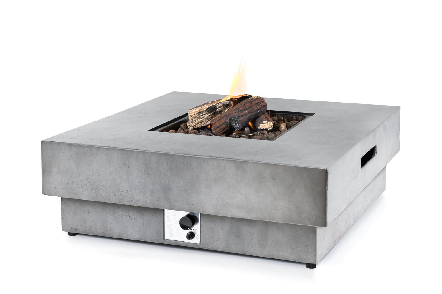 Happy Cocooning Vuurtafel Hestia Grey – Luxe Buitenhaard in Betonlook - Chique Buiten Leven - Happy Cocooning vuurtafel op gas