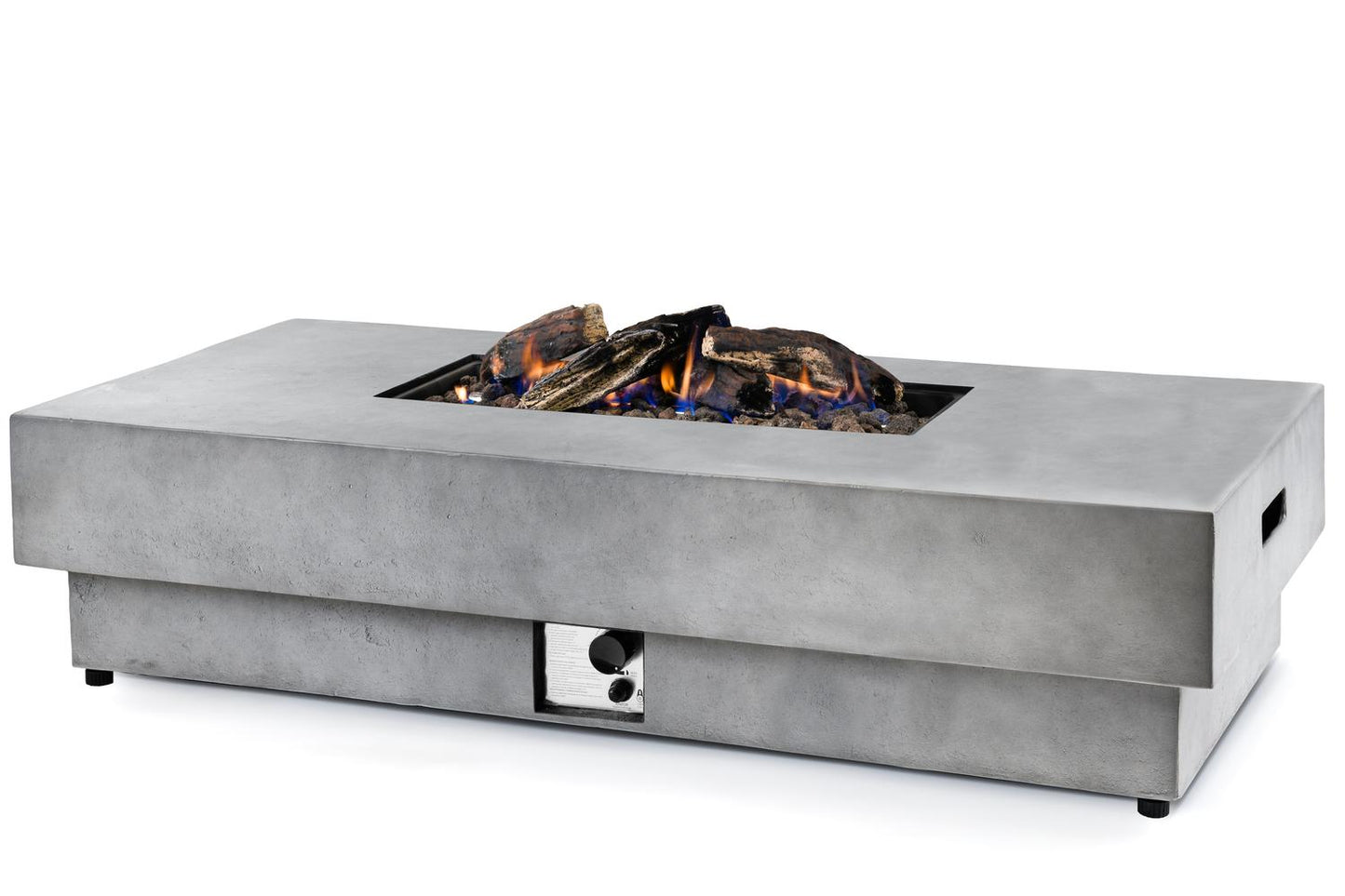 Happy Cocooning Vuurtafel Odin Grey – Luxe Gashaard voor Buiten - Chique Buiten Leven - Happy Cocooning vuurtafel op gas