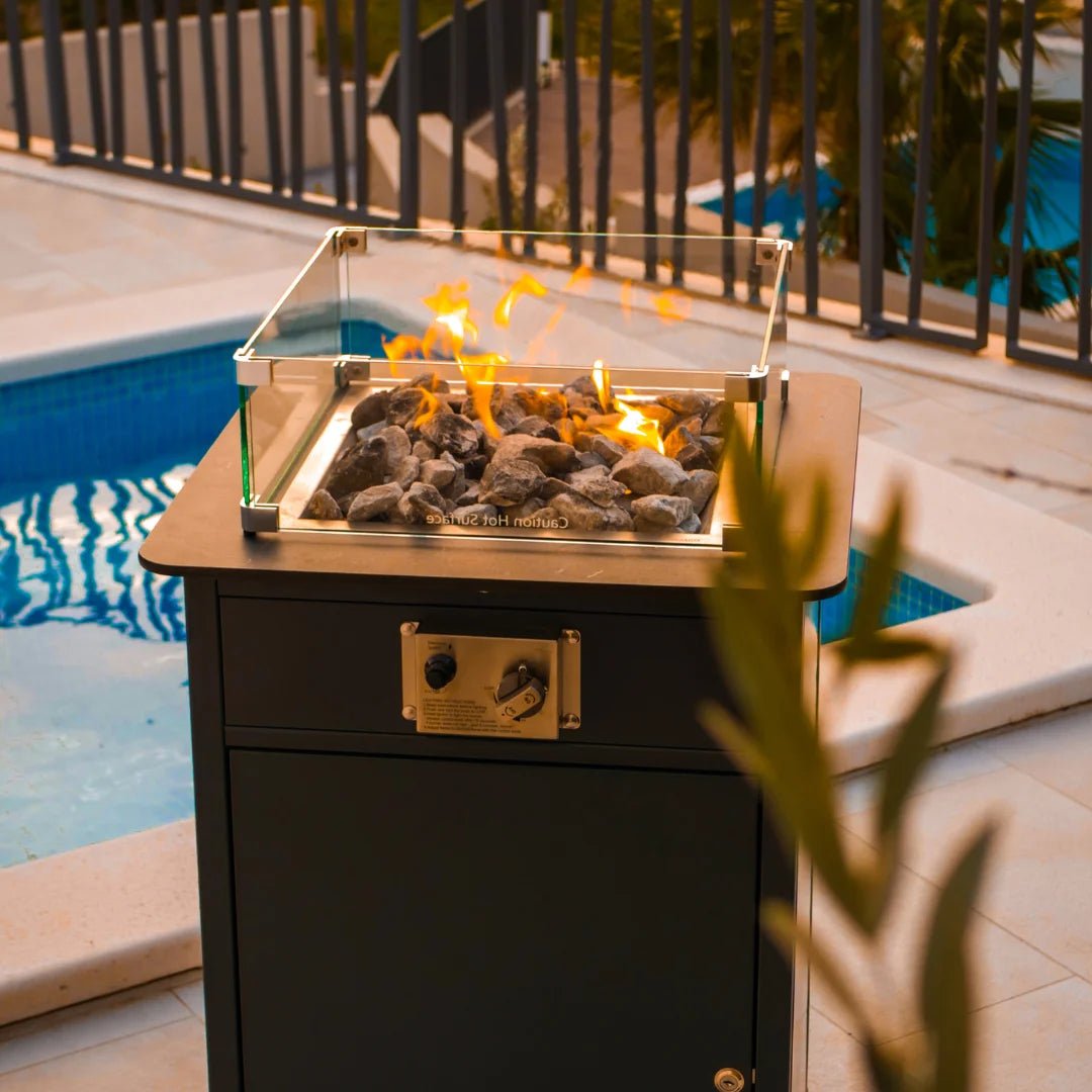 Heater voor buiten op gas – Vrijstaand | 55 - Chique Buiten Leven - Engasco - Buiten gashaard