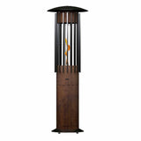 GlammFire Hedges Hyperion Gas Buitenhaard van Corten Staal – 215 cm Hoog