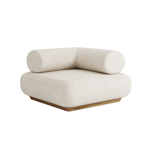 Hoekmodule buitenbank 1 - zit van teak – Tatami Sofa | Jardinico - Chique Buiten Leven - Jardinico - Loungestoel
