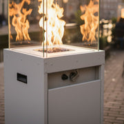 Buitenhaard op gas | Faro Terrashaard Zijdegrijs | Planika