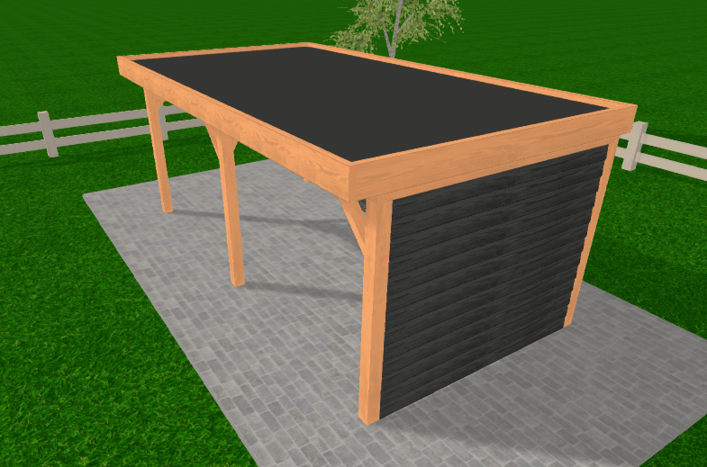 Douglas houten overkapping Sublime – 600x300 | YARD Outdoor