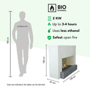 Santos Bioethanol-Kamin, technische Daten