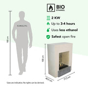 Todos Bioethanol-Kamin, technische Daten
