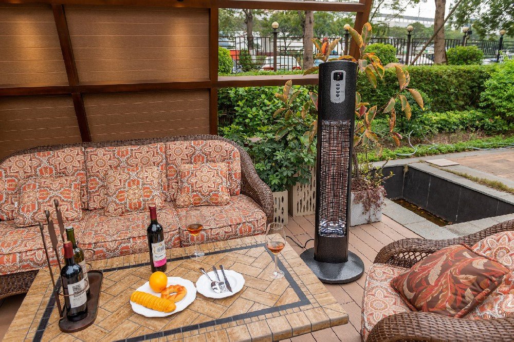 Infrarood Terrasheater – Vrijstaande Helios Terrasverwarmer voor Buiten | Infralia - Chique Buiten Leven - Infralia - Infrarood terrasverwarmer