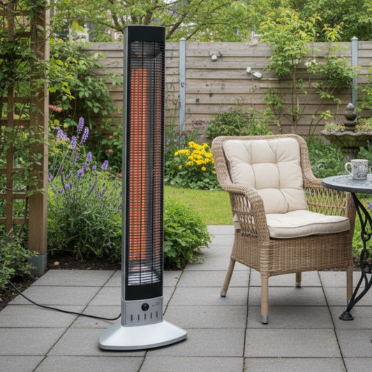 Infrarood Terrasverwarmer voor Buiten – Vrijstaande Gaea Heater | Infralia - Chique Buiten Leven - Infralia - Infrarood terrasverwarmer