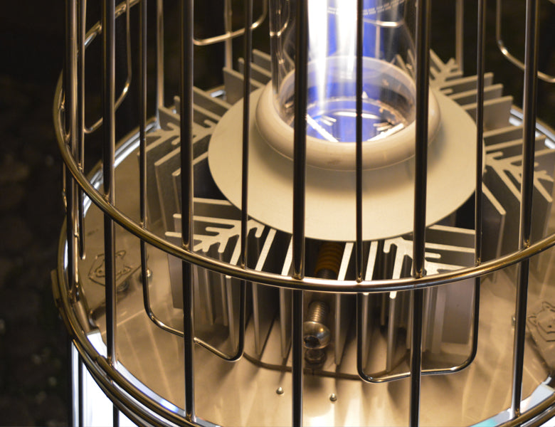 Italkero DolceVita E.P. terrasverwarmer met LED-verlichte voet
