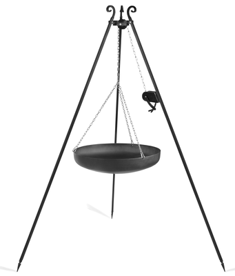 Wok met driepoot en lier 70 cm | CookKing