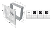 Kratki ABC ventilatierooster modern design