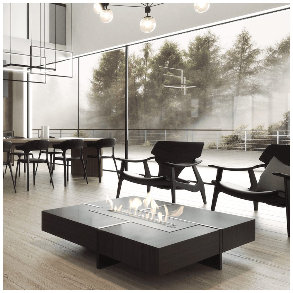 Kratki SPARK 700 brandercontainer met vlam in een interieur