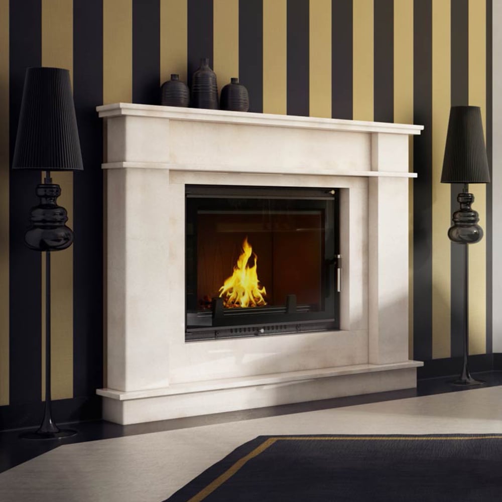 Kratki AMELIA DECO met stalen front en gelakt sierglas