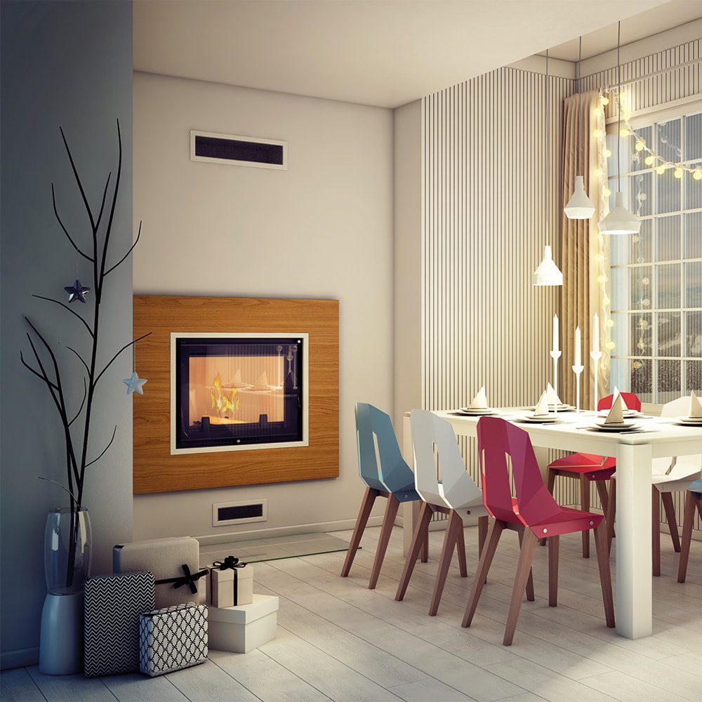 Kratki AMELIA PW DECO met gelakt sierglas en watervoering