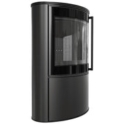 Kratki BJORN Kaminofen schwarz mit schwarzer Thermotec-Innenauskleidung