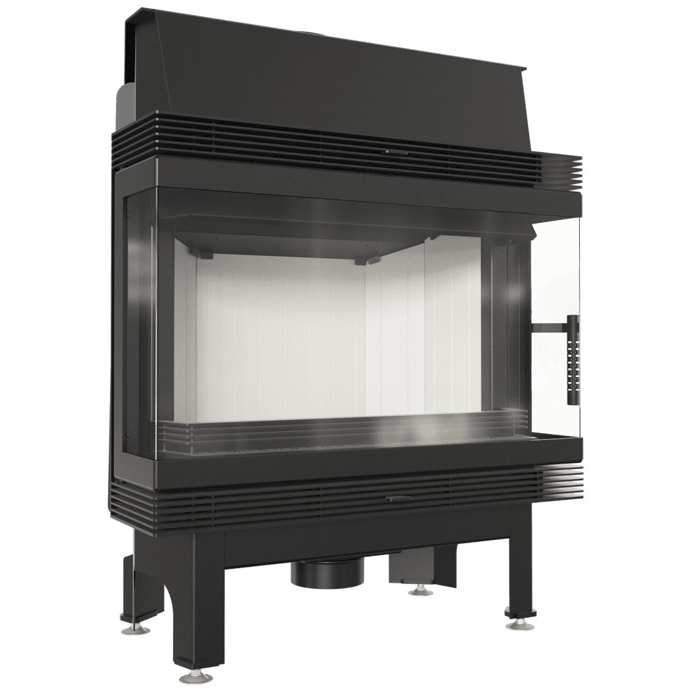 Kratki BLANKA 670/570 inbouwhaard hout 11 kW, driezijdig glas – productfoto