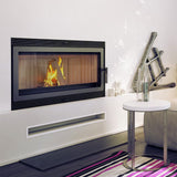 Kratki BLANKA 910 Inbouwhaard Hout – 16 kW, Breed Vuurbeeld