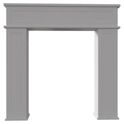 Kratki CANDLE TWIST haardconsole in wit, schuin aanzicht