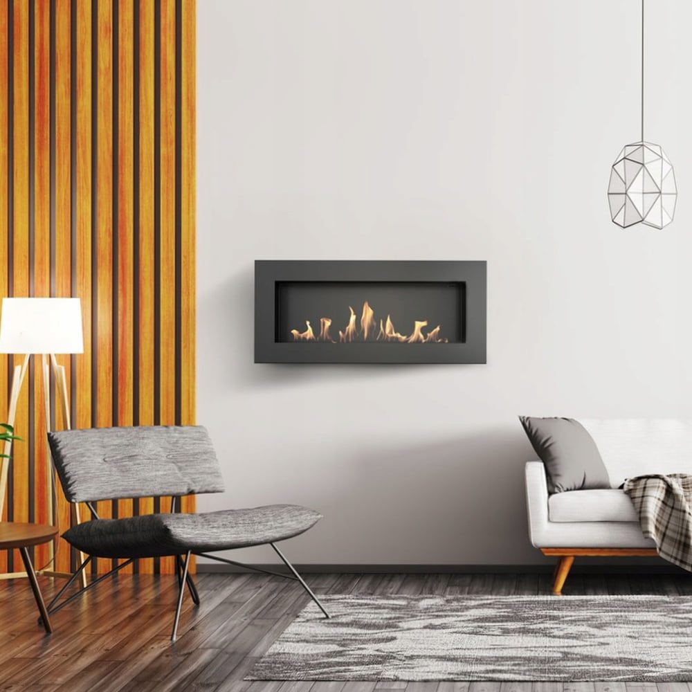 Kratki DELTA 2 SLIM zonder glas met decoratieve mix in de brander