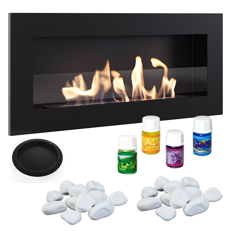 Kratki DELTA 2 SLIM set met glazen scherm en decoratieve mix