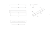 Technische tekening brandercontainer Kratki DELTA SLIM