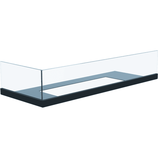 Glazen scherm voor Kratki DELTA 600 hoekhaard links
