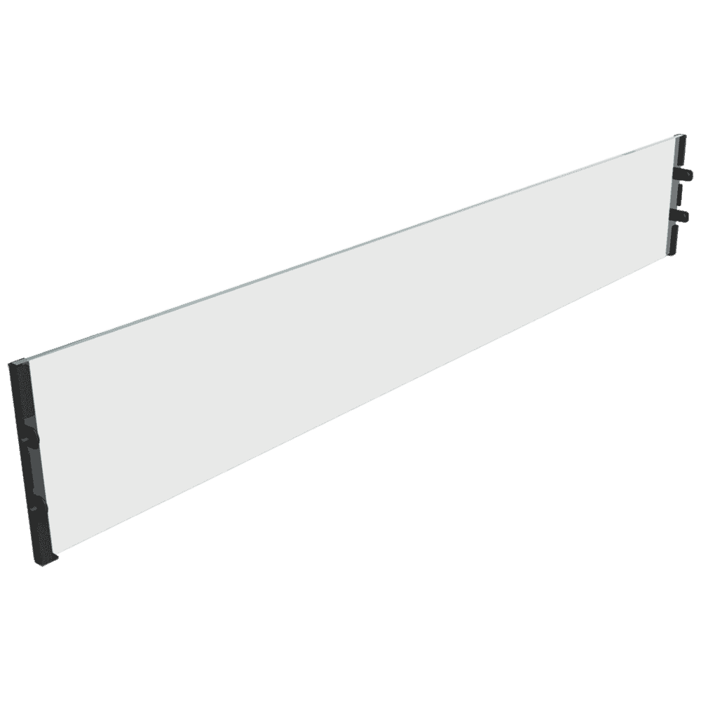 Glazen scherm voor Kratki DELTA FLAT wandhaard