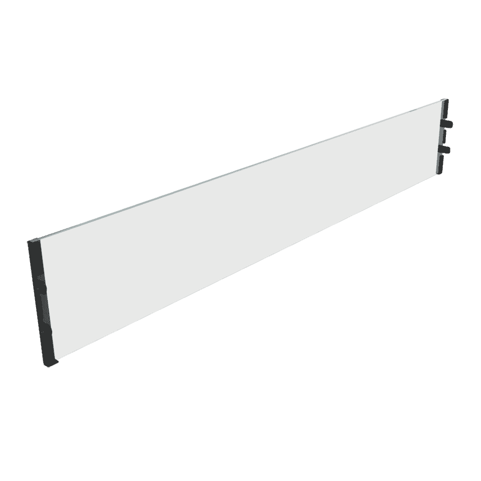 Glazen scherm voor Kratki DELTA 2 SLIM bio-ethanol haard