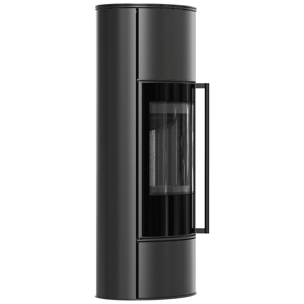 Kratki ERIK W Kaminofen schwarz mit schwarzer Thermotec-Innenverkleidung