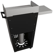 Kratki FESTUM 628 Pelletgrill, Seitenansicht mit Rädern
