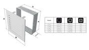 Kratki FRESH ventilatierooster vaste lamellen