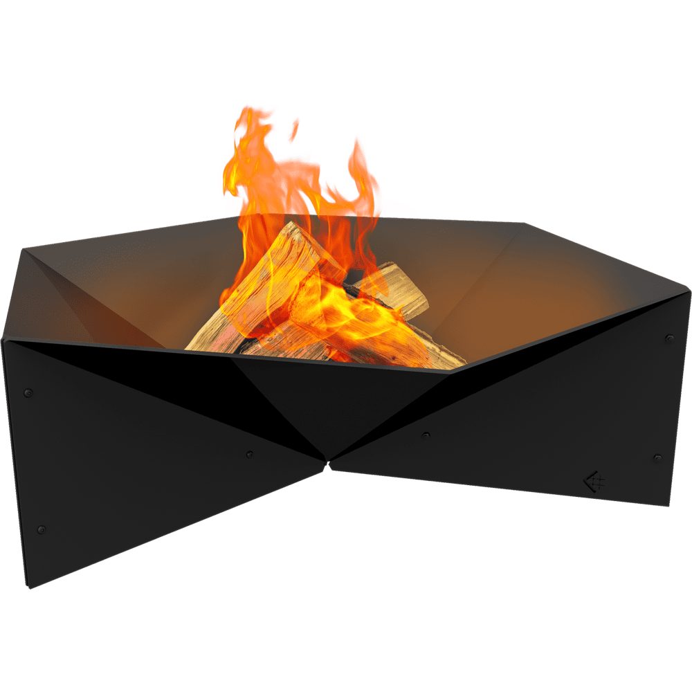 Kratki GAMMA vuurschaal met brandend houtvuur