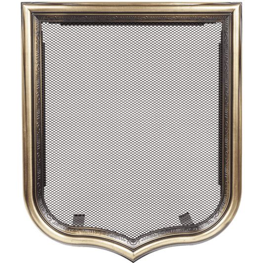 Kratki Herb ventilatierooster met decoratief wapenmotief, goudkleurig