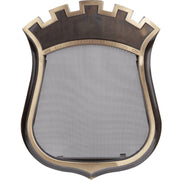 Kratki HERB ventilatierooster wapenschild met kroon in oudgoud