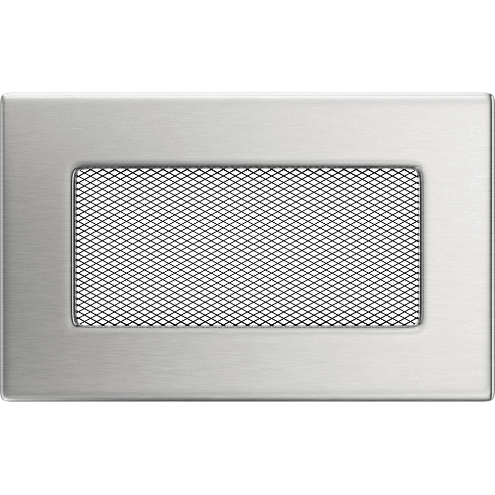 Kratki INOX ventilatierooster geslepen RVS-look