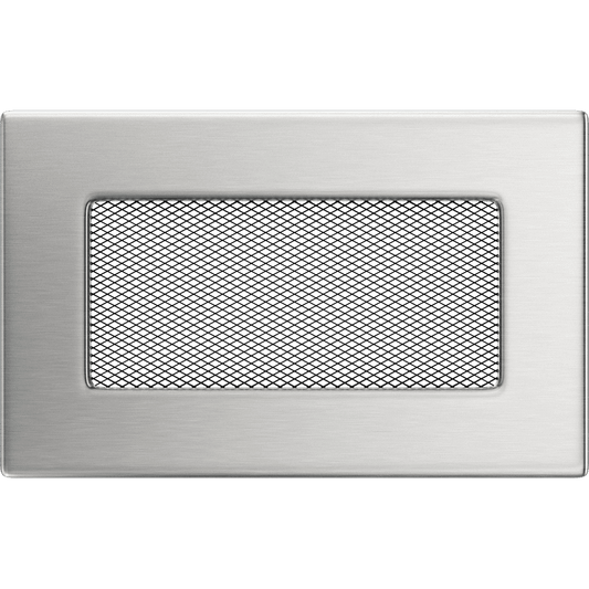 Kratki INOX ventilatierooster geslepen RVS-look