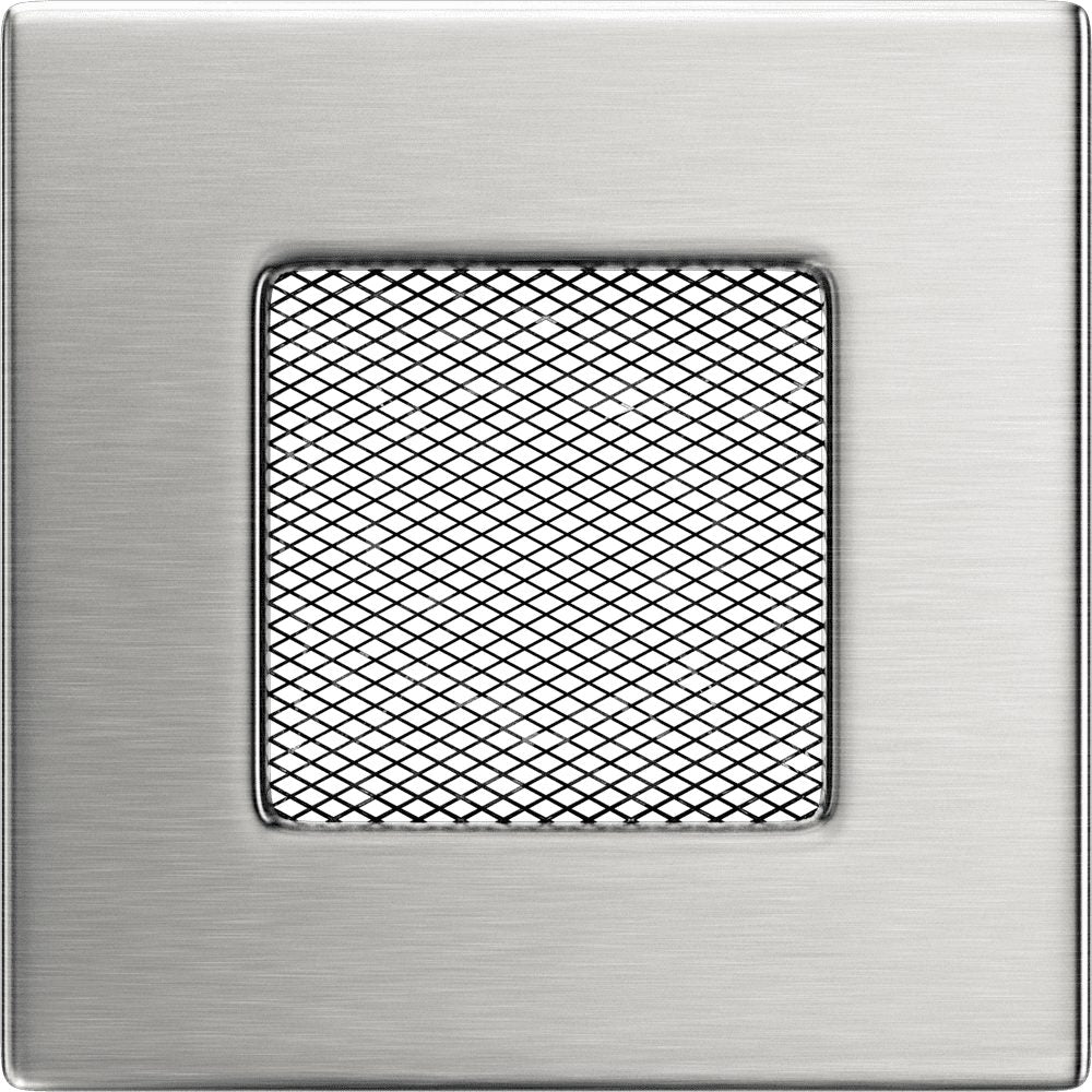 Kratki INOX ventilatierooster geslepen RVS-look