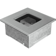 Kratki INOX ventilatierooster geslepen RVS-look