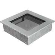 Kratki INOX ventilatierooster geslepen RVS-look
